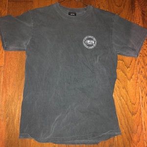 Stussy Charcoal Graphic Tee